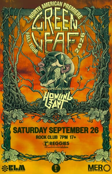 GREENLEAF artwork from Reggie's Rock Club