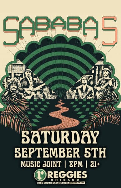Sababa 5 poster for Reggie's Music Joint