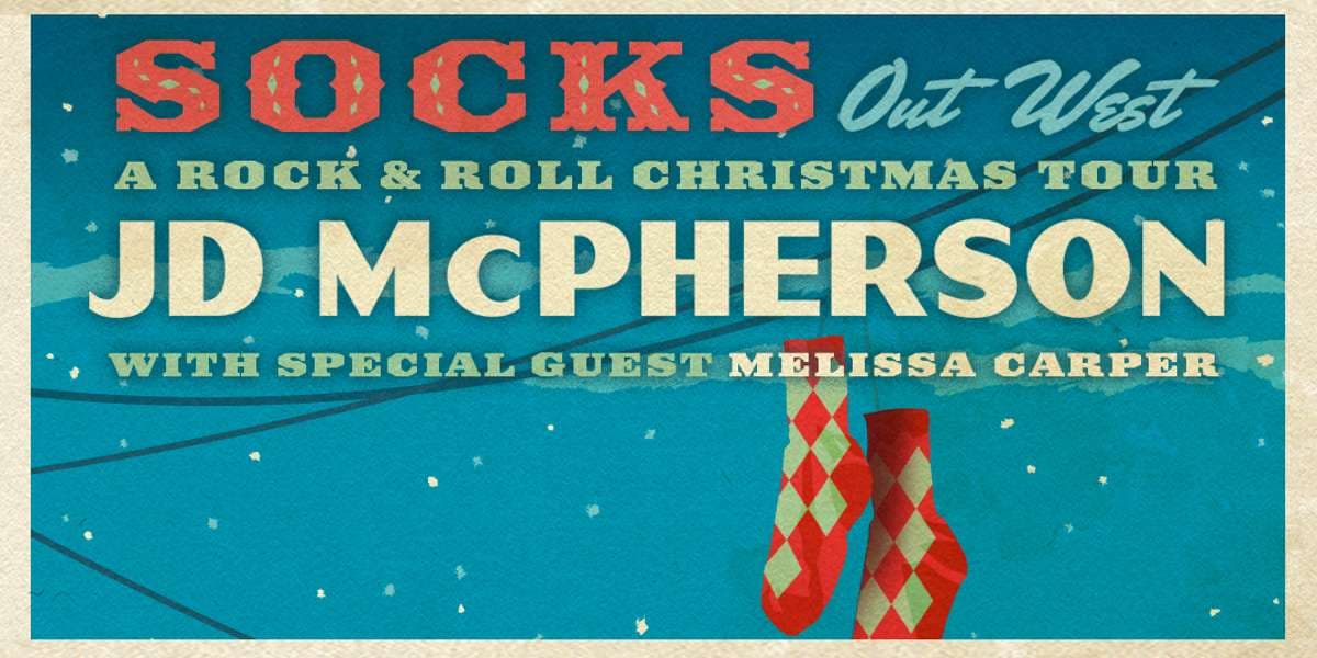 JD McPherson - SOCKS: A Rock N’ Roll Christmas Tour artwork from Aladdin Theater