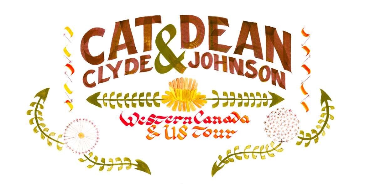Cat Clyde & Dean Johnson artwork from Aladdin Theater