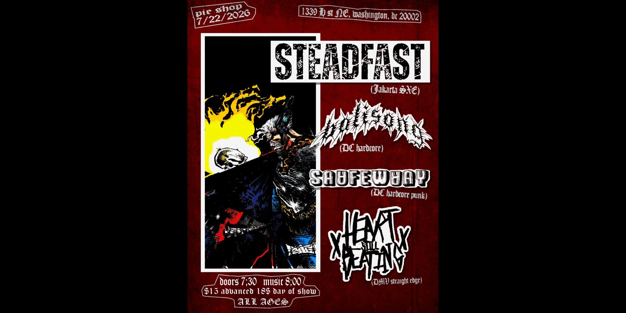 Steadfast w/ Balisong, Saafewaay, xheartstillburnsx artwork from Pie Shop