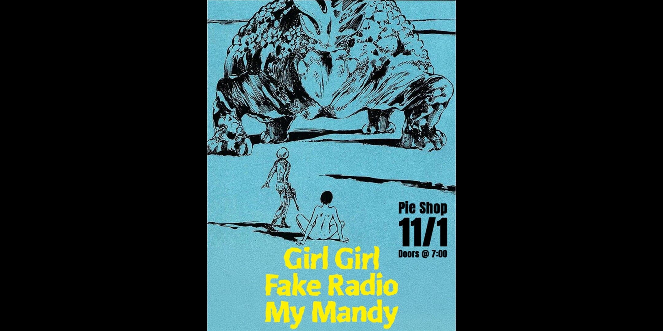 Girl Girl w/ Fake Radio, My Mandy artwork from Pie Shop