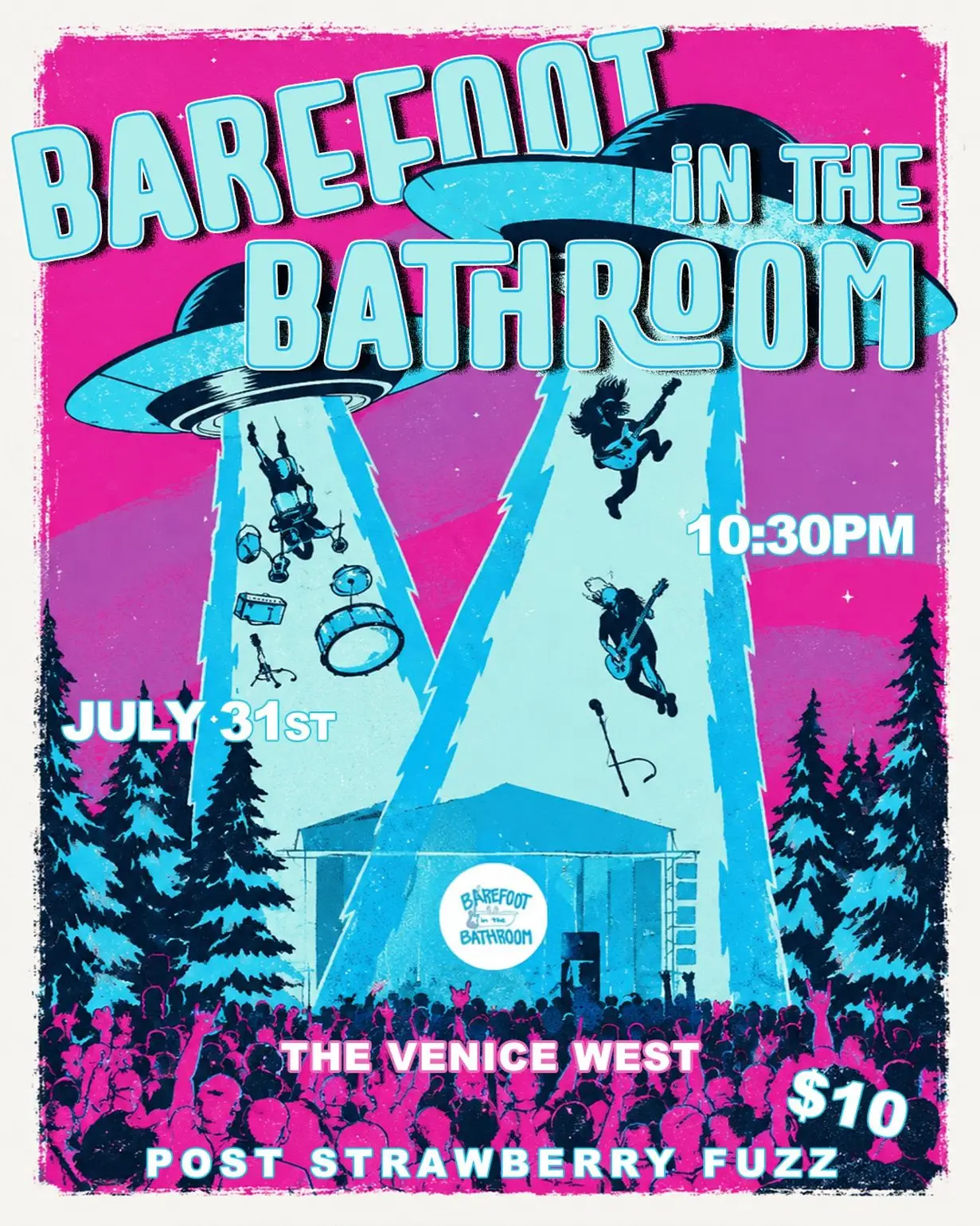 Barefoot in the Bathroom artwork from The Venice West