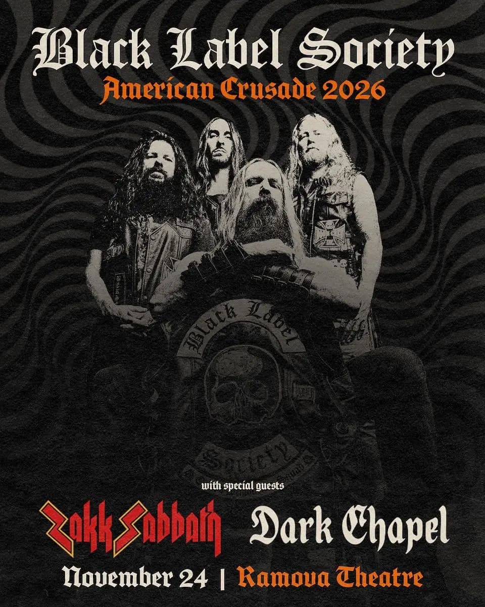 Black Label Society artwork from Ramova Theatre