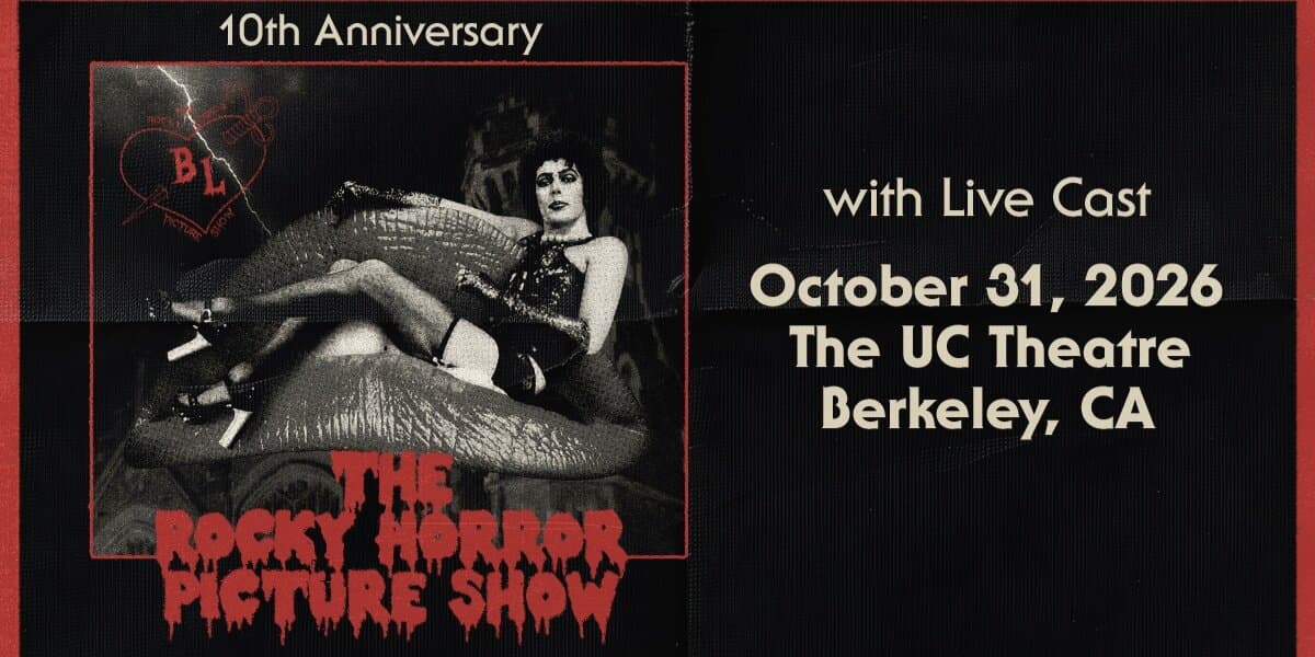 Rocky Horror Picture Show artwork from The UC Theatre