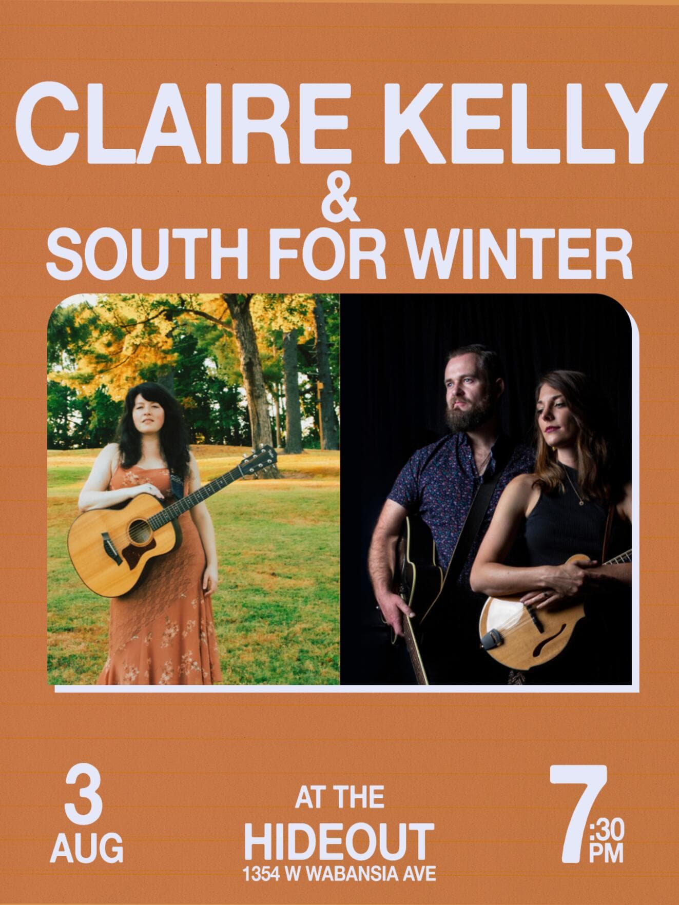 Claire Kelly and South For Winter artwork from Hideout Chicago