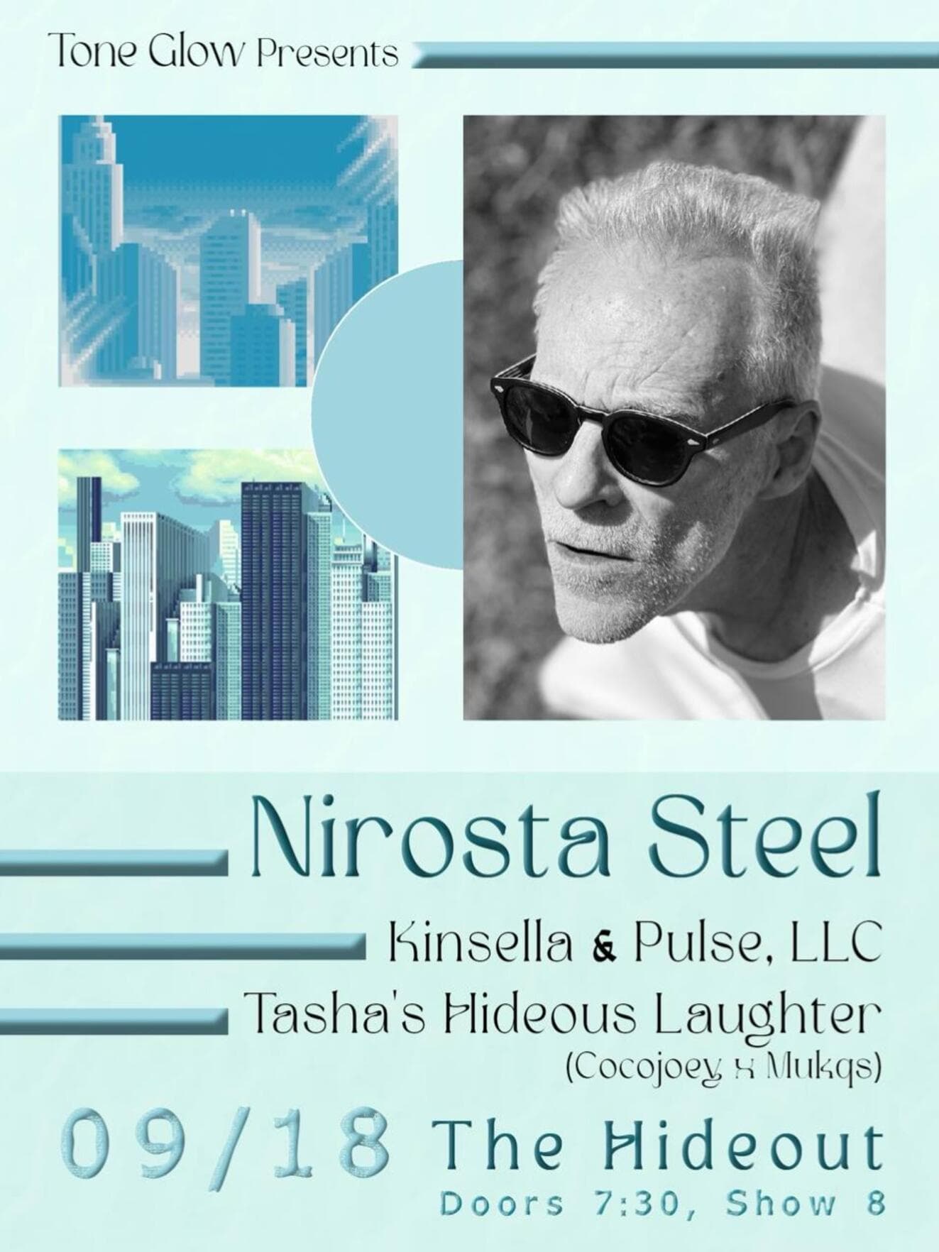 Nirosta Steel; Kinsella & Pulse, LLC; Tasha's Hideous Laughter artwork from Hideout Chicago