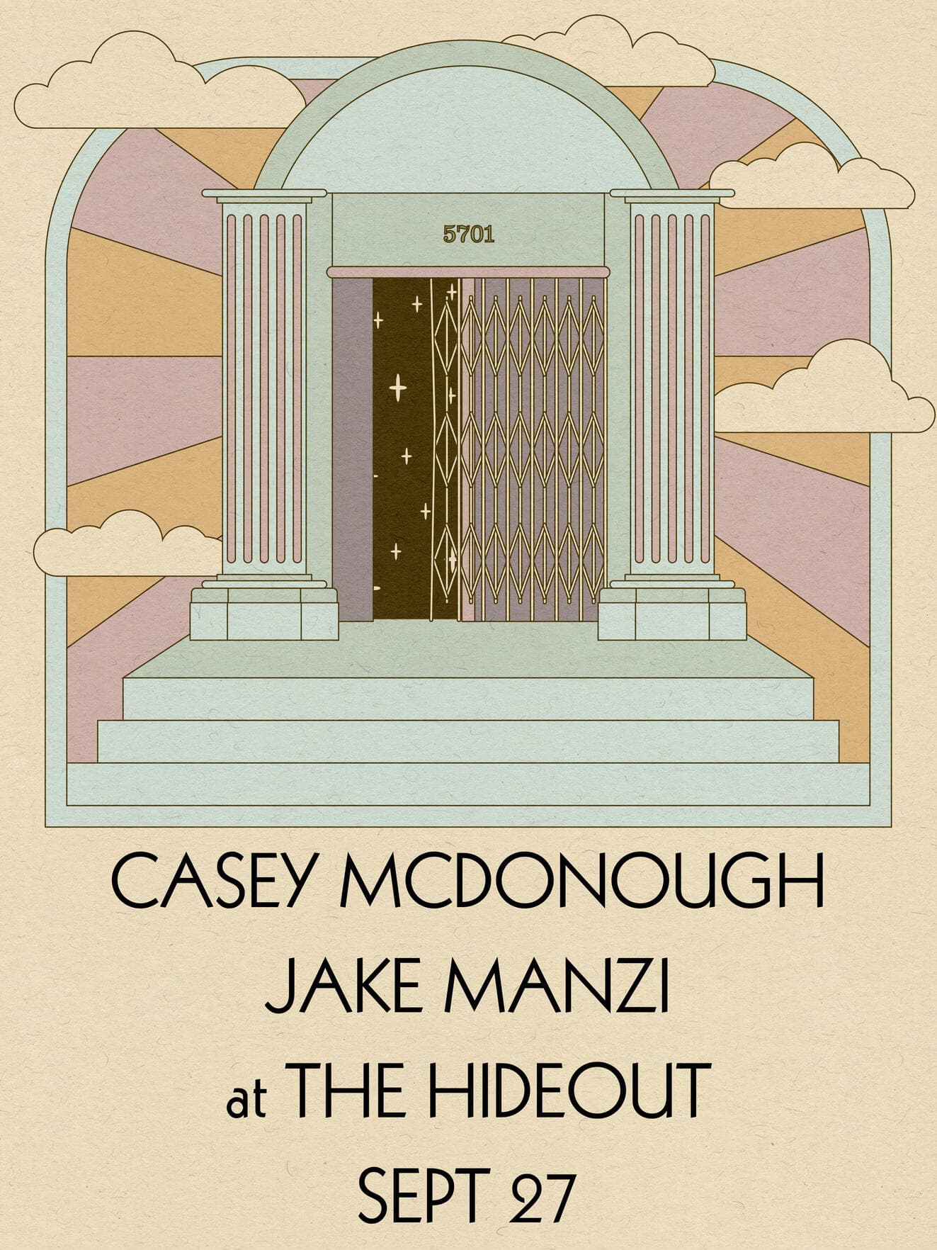 Jake Manzi and Casey McDonough artwork from Hideout Chicago