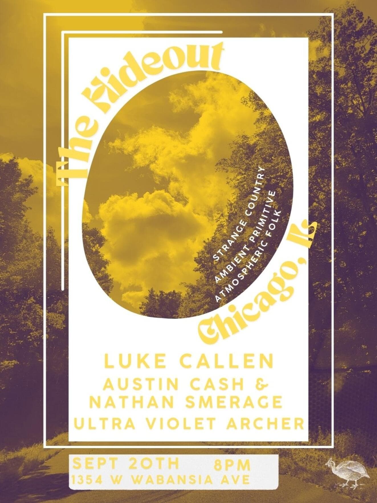 Luke Callen, Austin Cash & Nathan Smerage, Ultra Violet Archer artwork from Hideout Chicago