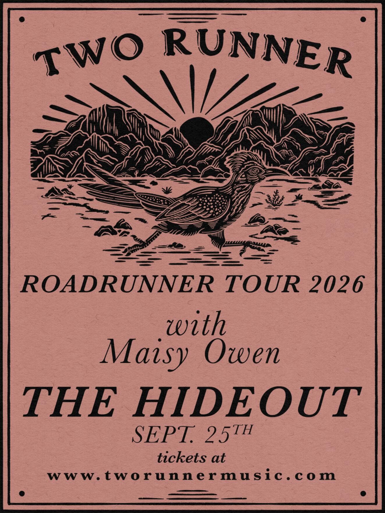 Two Runner, Maisy Owen artwork from Hideout Chicago