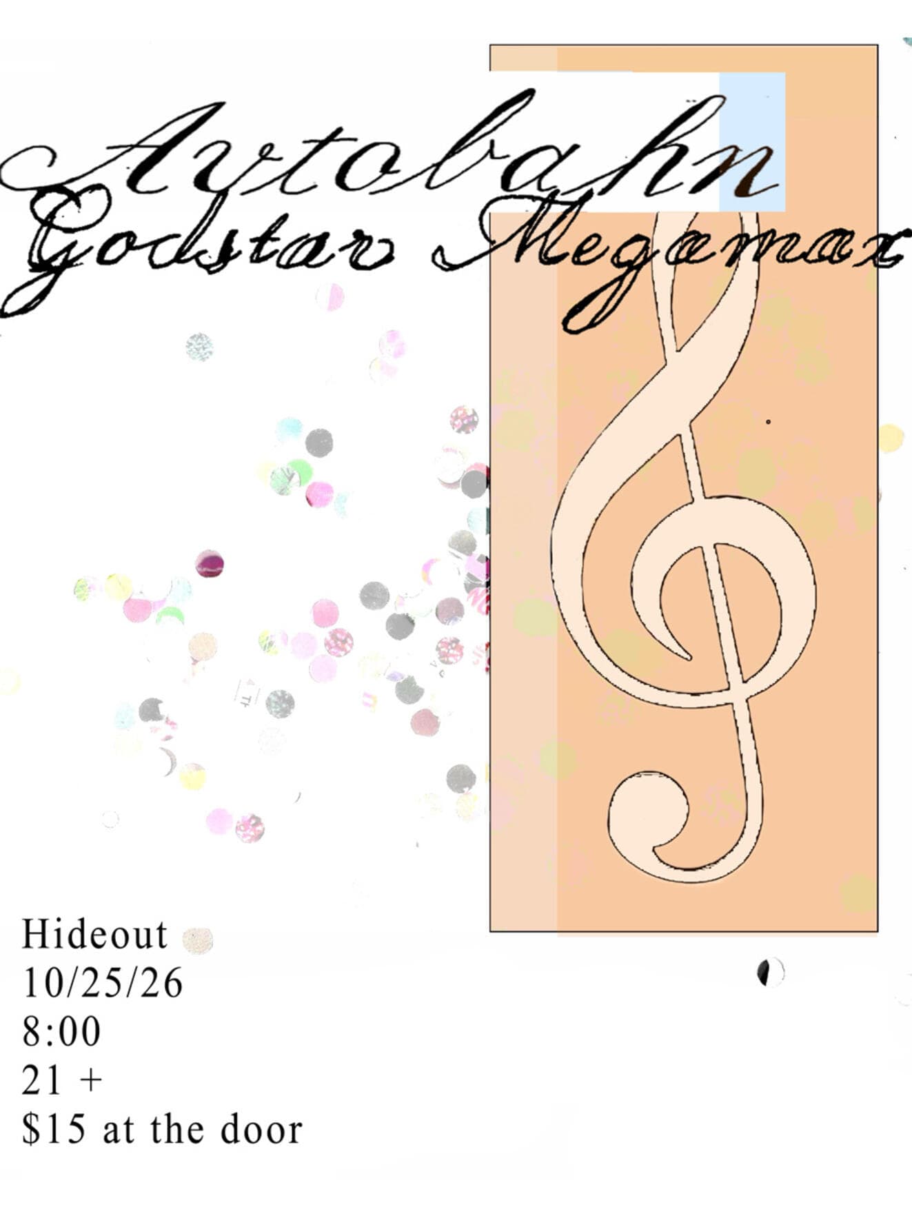 Autobahn + Godstar Megamax artwork from Hideout Chicago