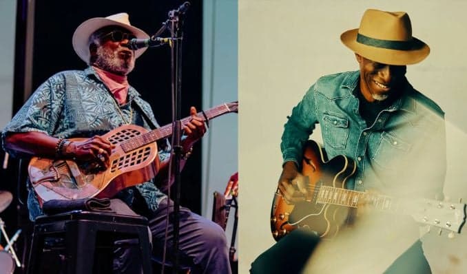 TajMo: Taj Mahal + Keb' Mo' artwork from Chautauqua Auditorium