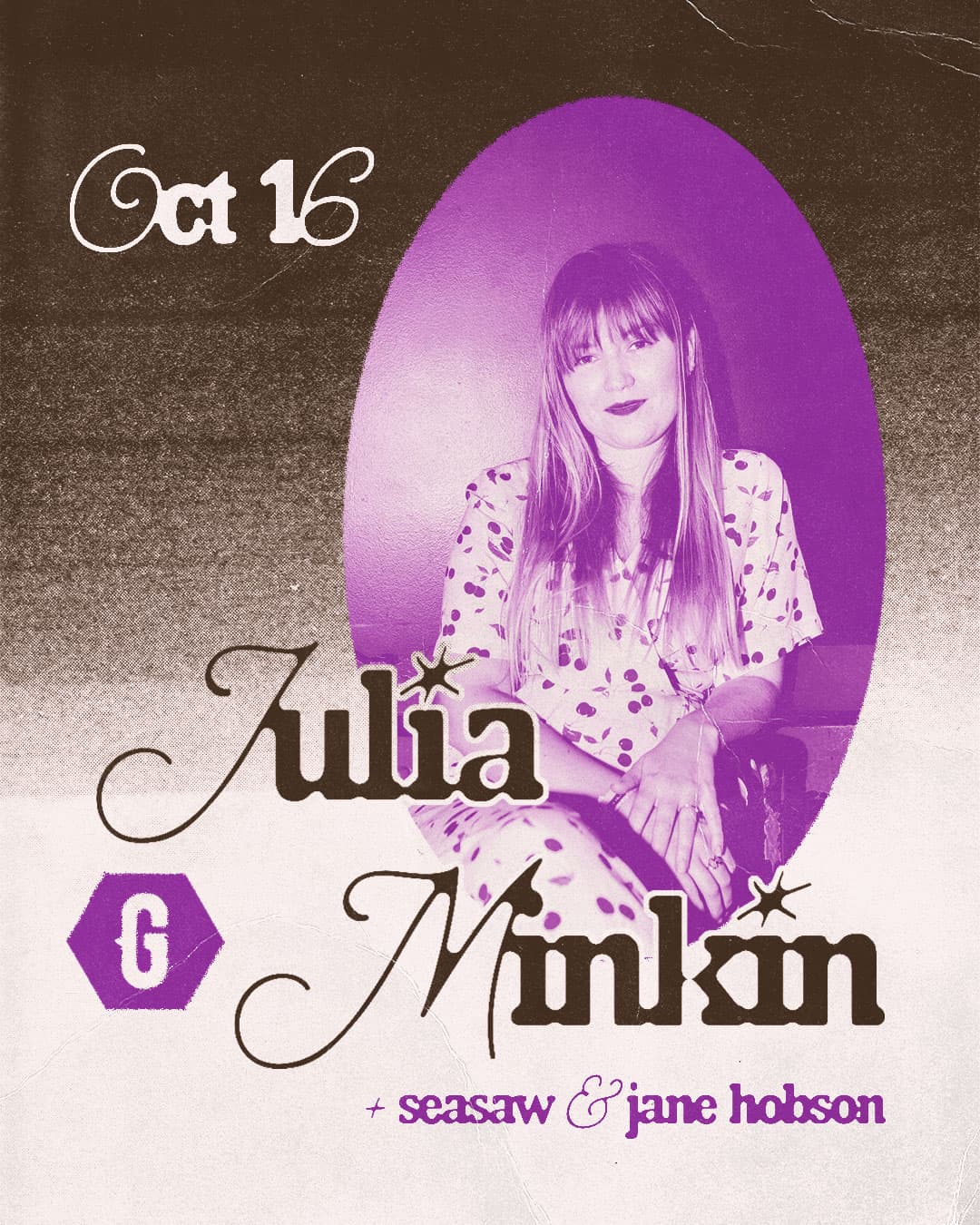 Julia Minkin * Seasaw * Jane Hobson artwork from GMan Tavern