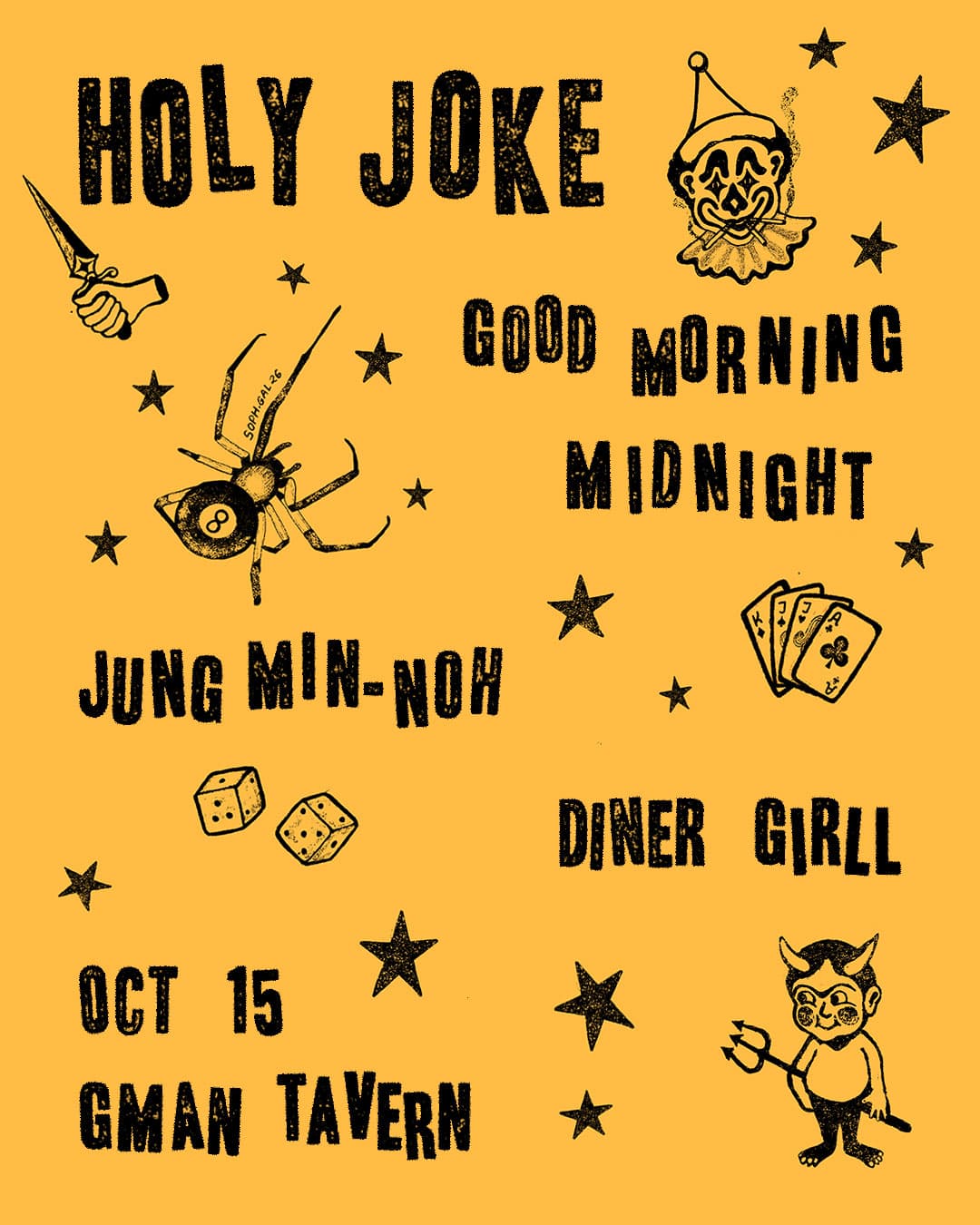 Holy Joke * Good Morning Midnight * Jung-Min Noh * Diner Girll artwork from GMan Tavern