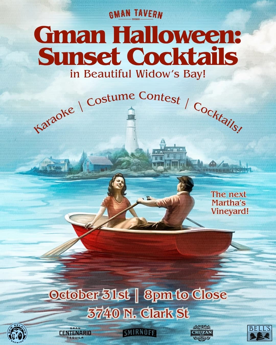 Gman Halloween: Sunset Cocktails artwork from GMan Tavern