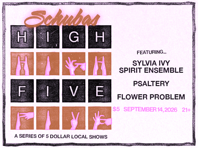 Sylvia Ivy Spirit Ensemble + Psaltery + Flower Problem artwork from Schubas Tavern