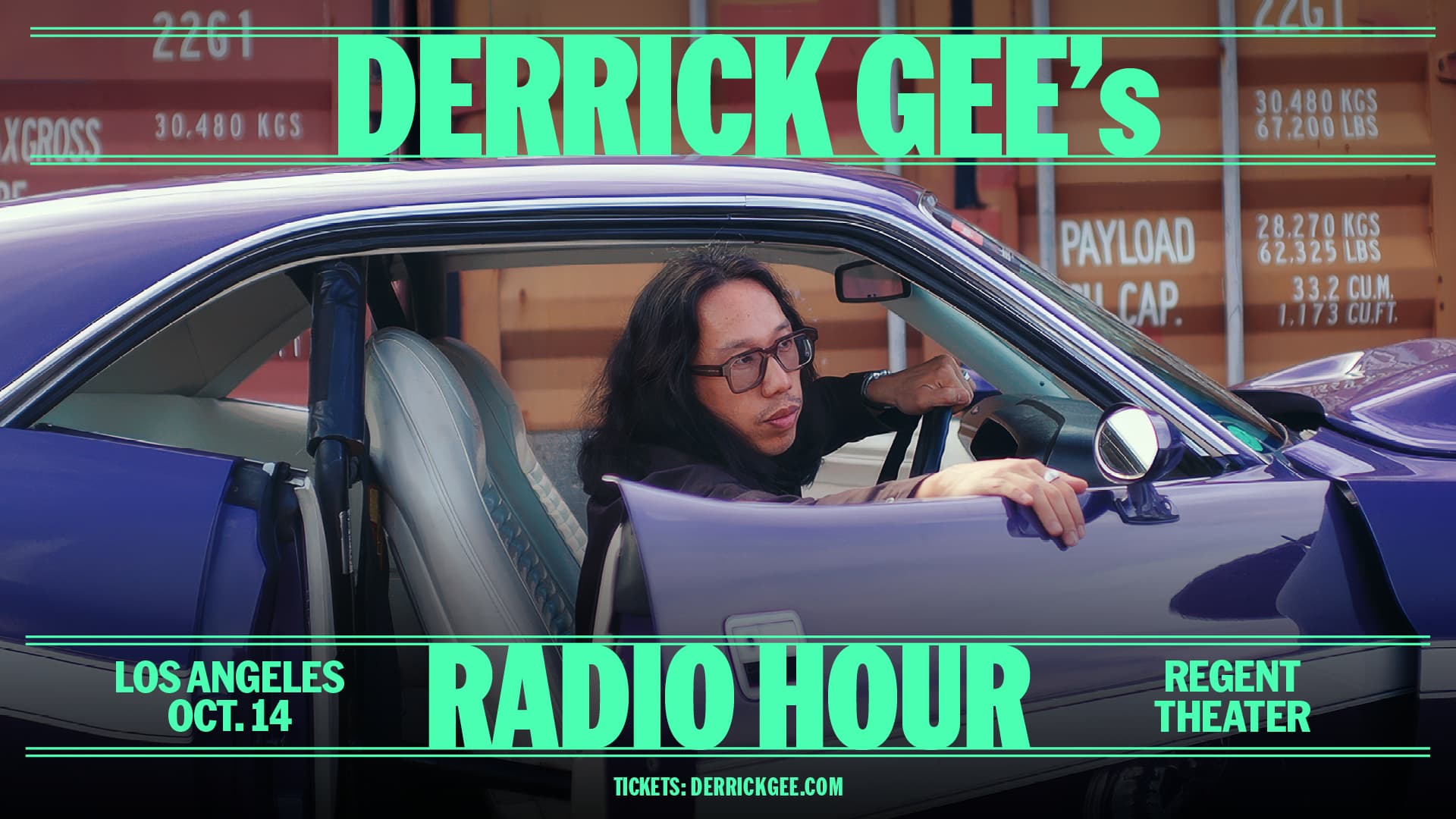 Derrick Gee’s Radio Hour artwork from The Regent Theater