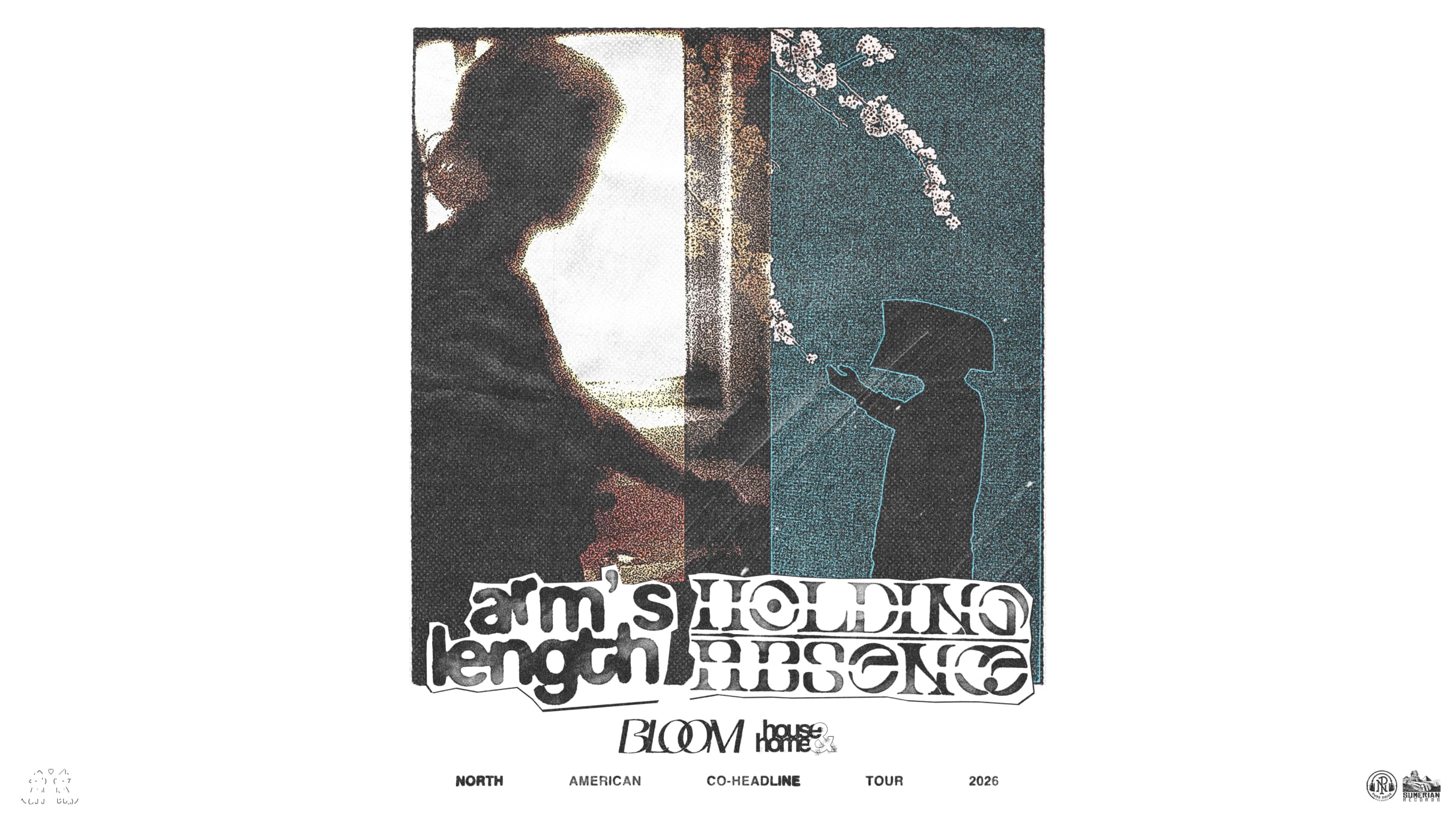 Holding Absence & Arm’s Length: North American Co-Headliner Tour 2026 w/ Bloom & House And Home artwork from The Regent Theater