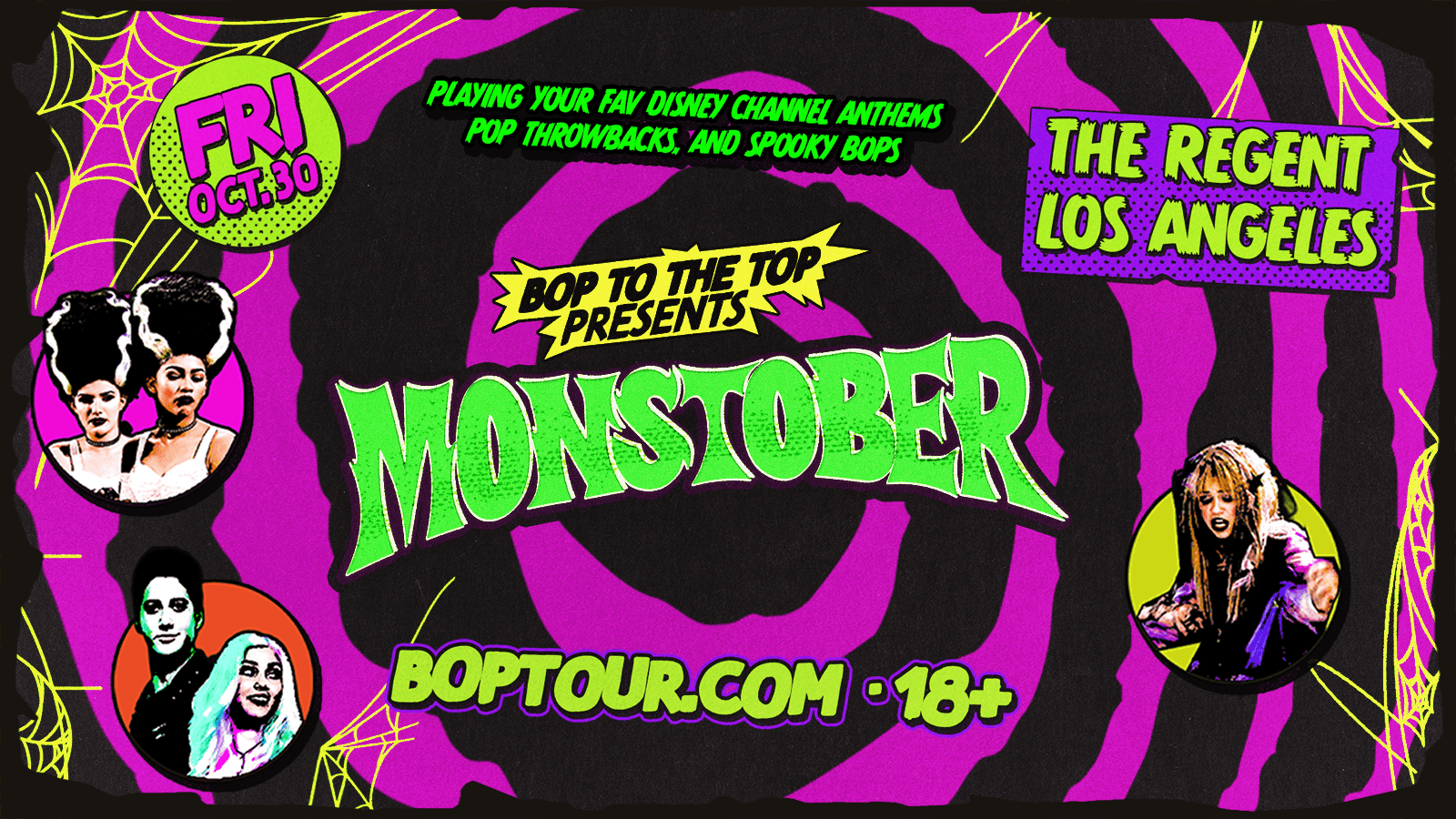 Bop to the Top Presents: MONSTOBER Featuring Drew Seeley artwork from The Regent Theater