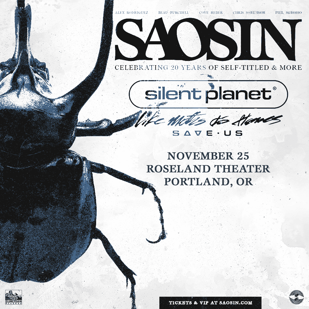 Saosin: 20 Years of Self-Titled artwork from Roseland Theater