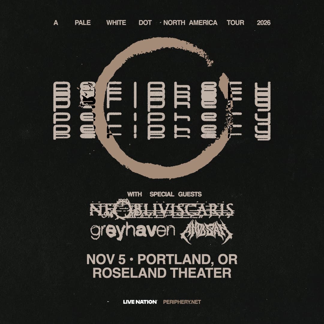Periphery – A Pale White Dot US Tour artwork from Roseland Theater