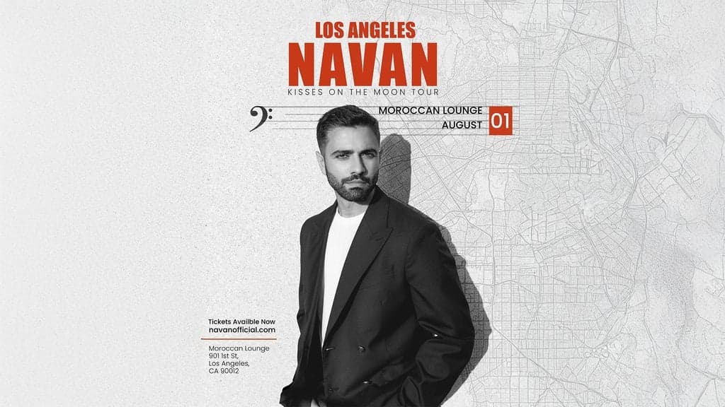 Navan: Kisses On The Moon Tour artwork from The Moroccan Lounge