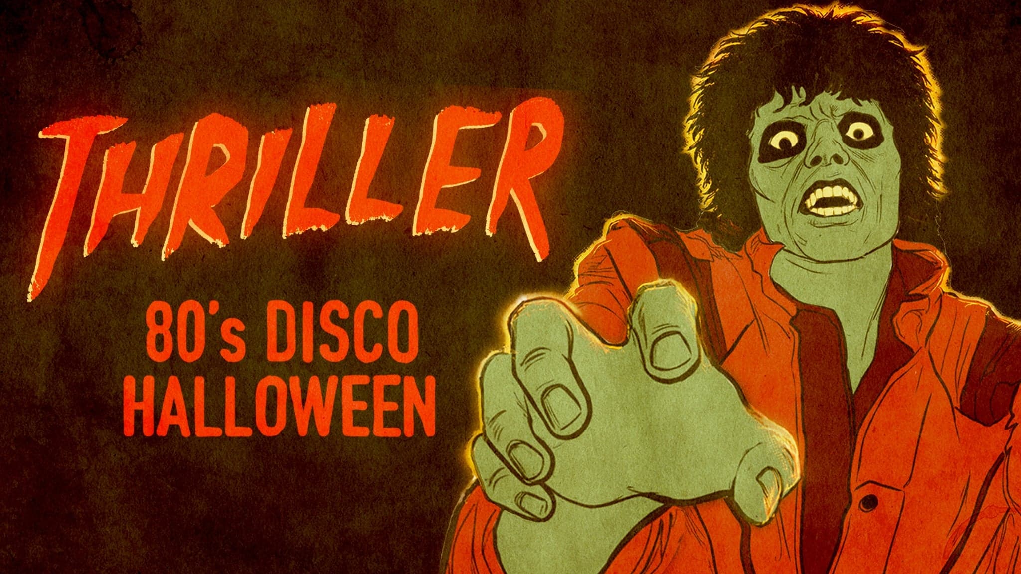 Thriller: 80s Disco Halloween Night artwork from Mercury Lounge