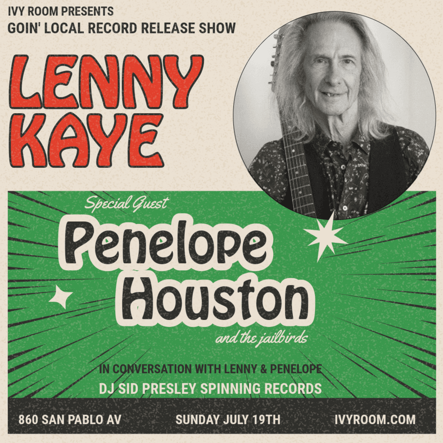 LENNY KAYE + PENELOPE HOUSTON & THE JAILBIRDS + DJ SID PRESLEY artwork from Ivy Room