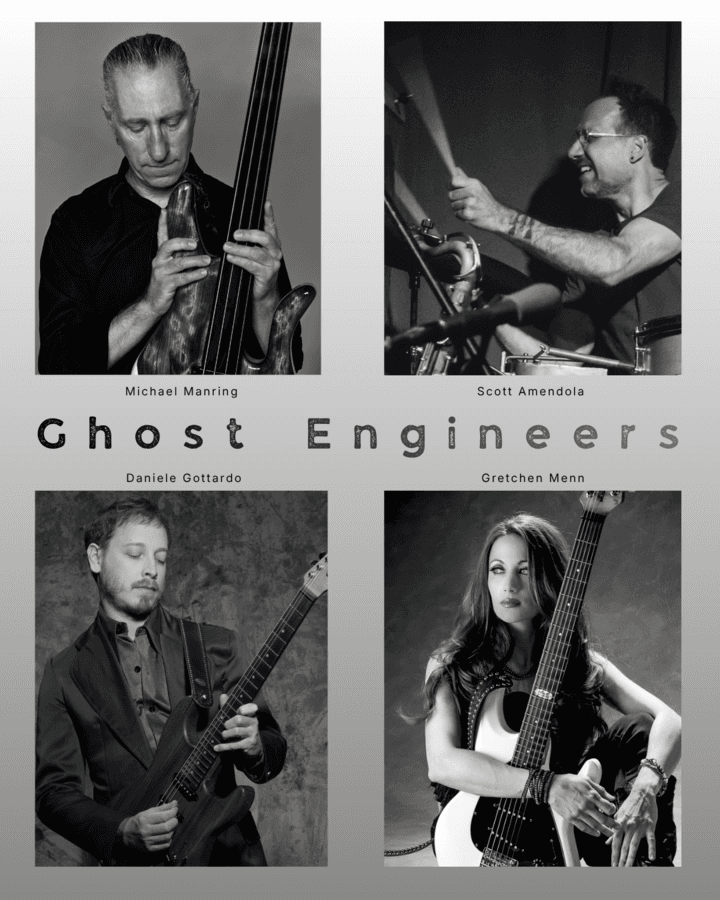 Gretchen Menn, Daniele Gottardo, Michael Manring, & Scott Amendola aka Ghost Engineers artwork from Ivy Room