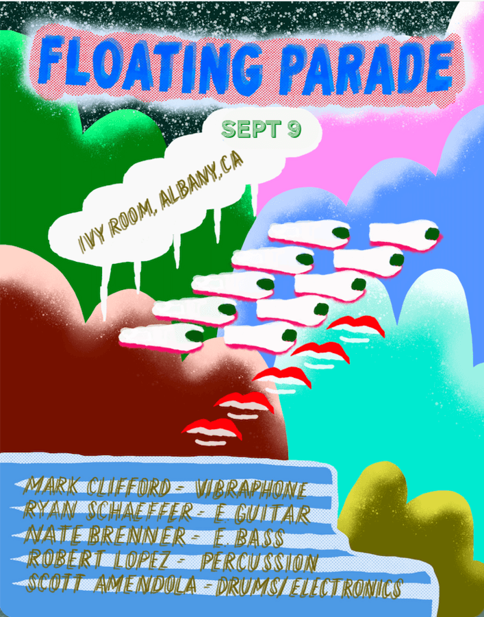 Scott Amendola’s Floating Parade artwork from Ivy Room