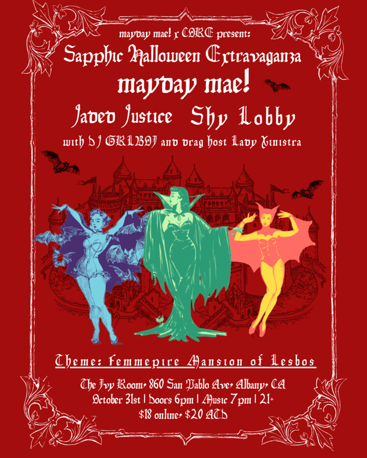 Sapphic Halloween Extravaganza Feat. mayday mae! artwork from Ivy Room