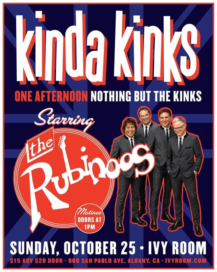THE RUBINOOS PLAY THE KINKS! artwork from Ivy Room