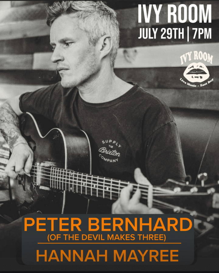 Pete Bernhard (The Devil Makes Three) + Hannah Mayree artwork from Ivy Room