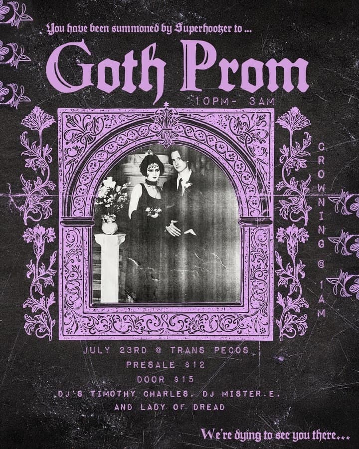 Goth Prom artwork from Trans-Pecos