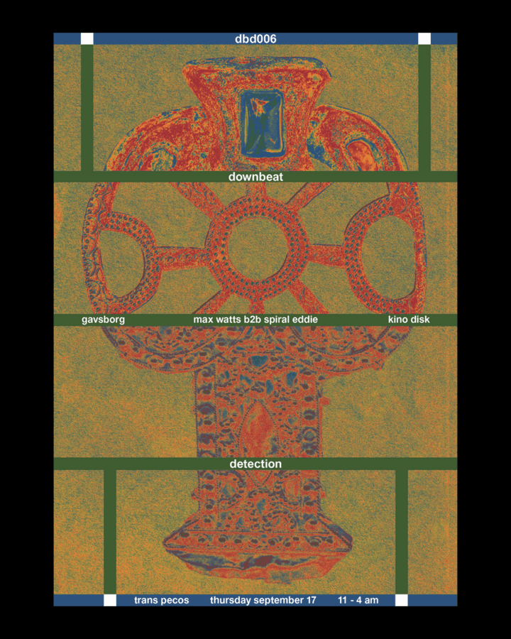 Max Watts b2b Spiral Eddie / Gavsborg / Kino Disk artwork from Trans-Pecos