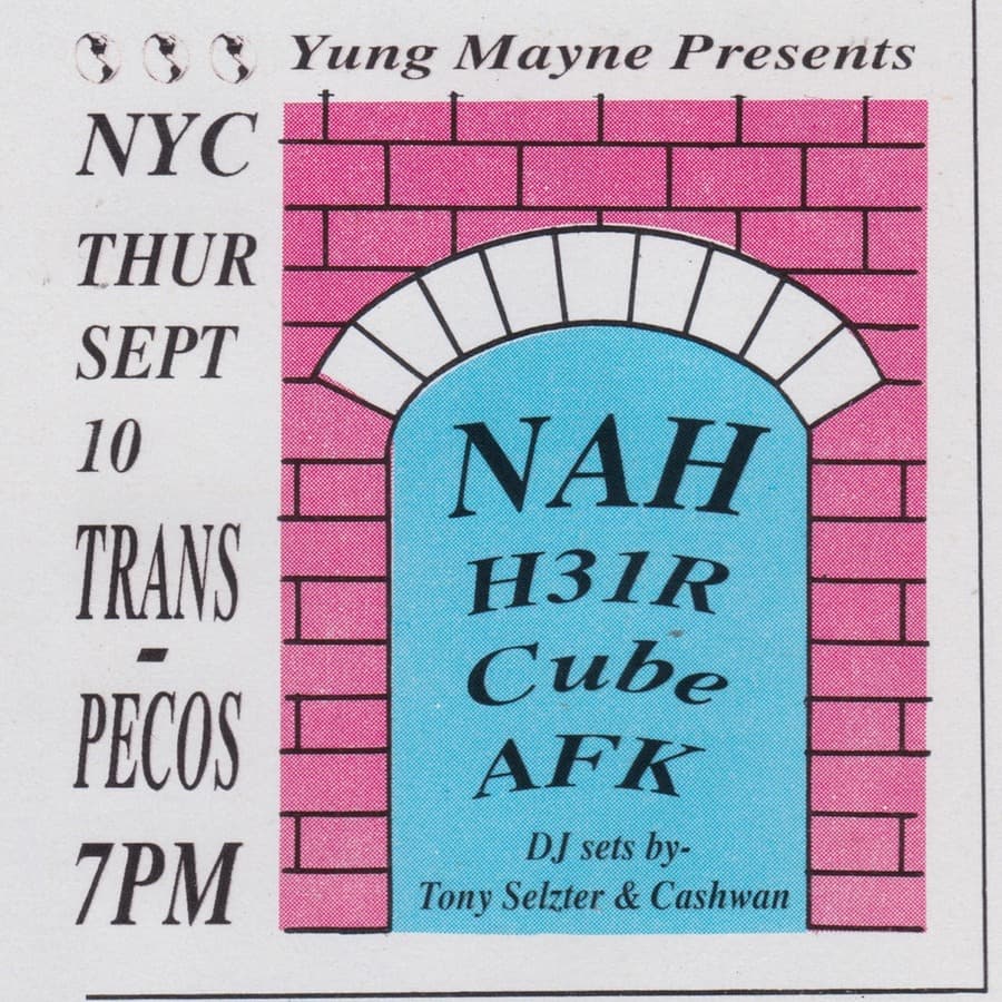 NAH / H31R / Cube / AFK / Tony Seltzer / Cashwan artwork from Trans-Pecos