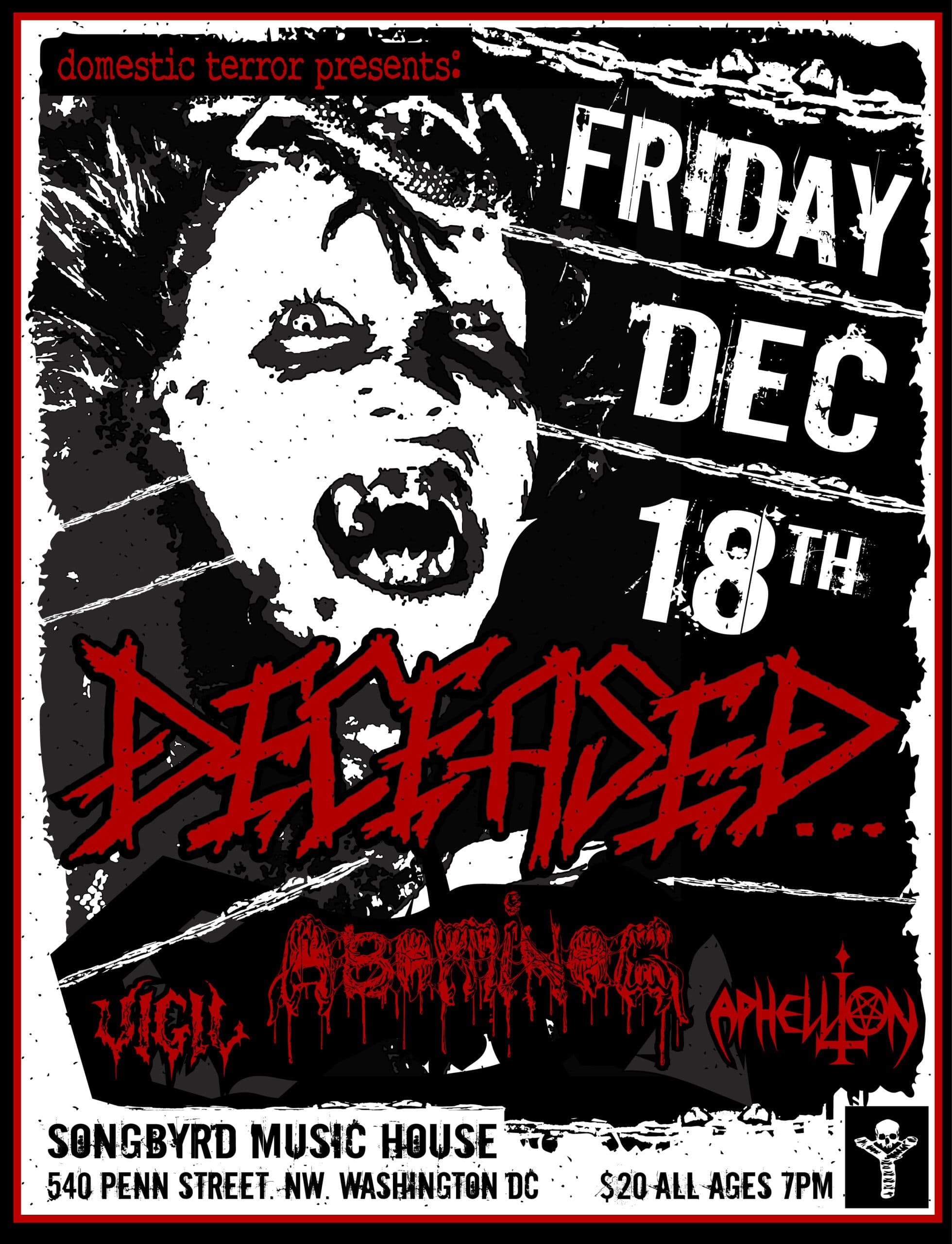 DECEASED artwork from Songbyrd Music House