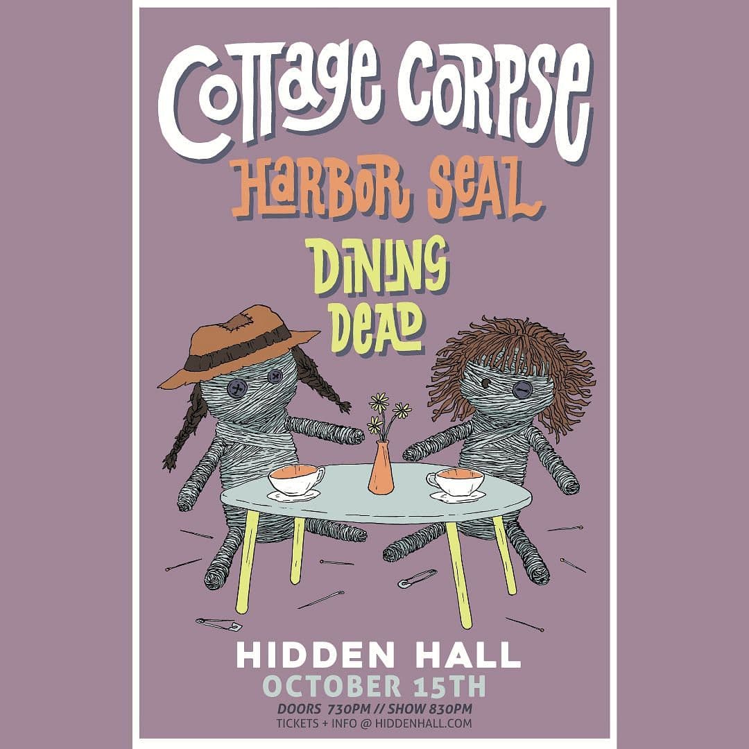 COTTAGE CORPSE with Harbor Seal, Dining Dead artwork from Hidden Hall