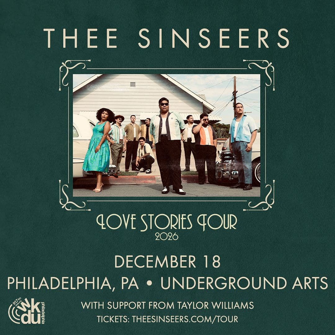 Thee Sinseers: Love Stories Tour artwork from Underground Arts