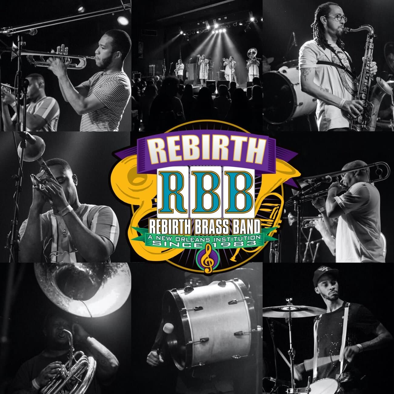 Rebirth Brass Band, Captain Danger, NK Acoustic Duo artwork from The Mint