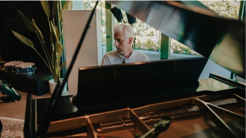 An evening with Andrew McMahon and his piano artwork from 9:30 Club