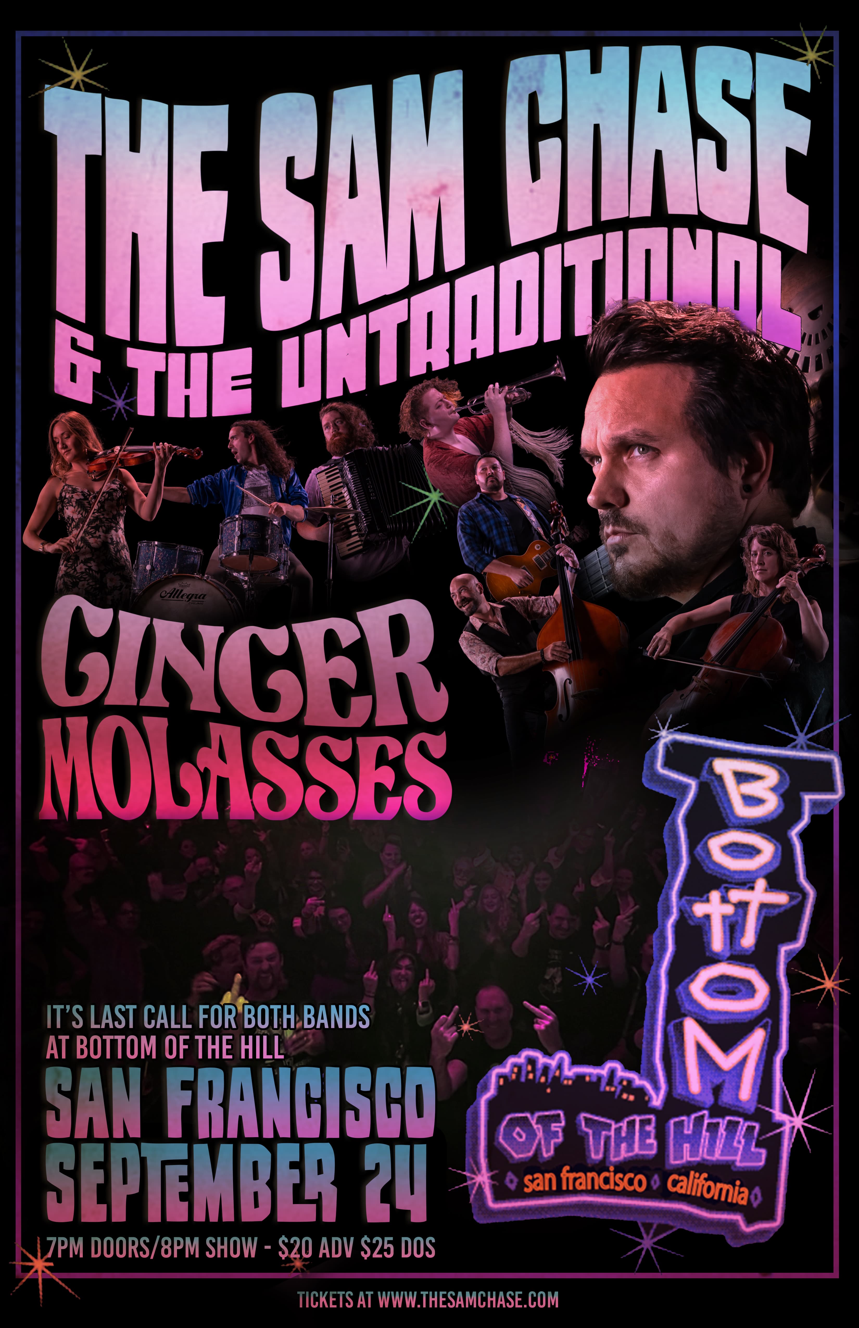 The Sam Chase & the Untraditional artwork from Bottom of the Hill