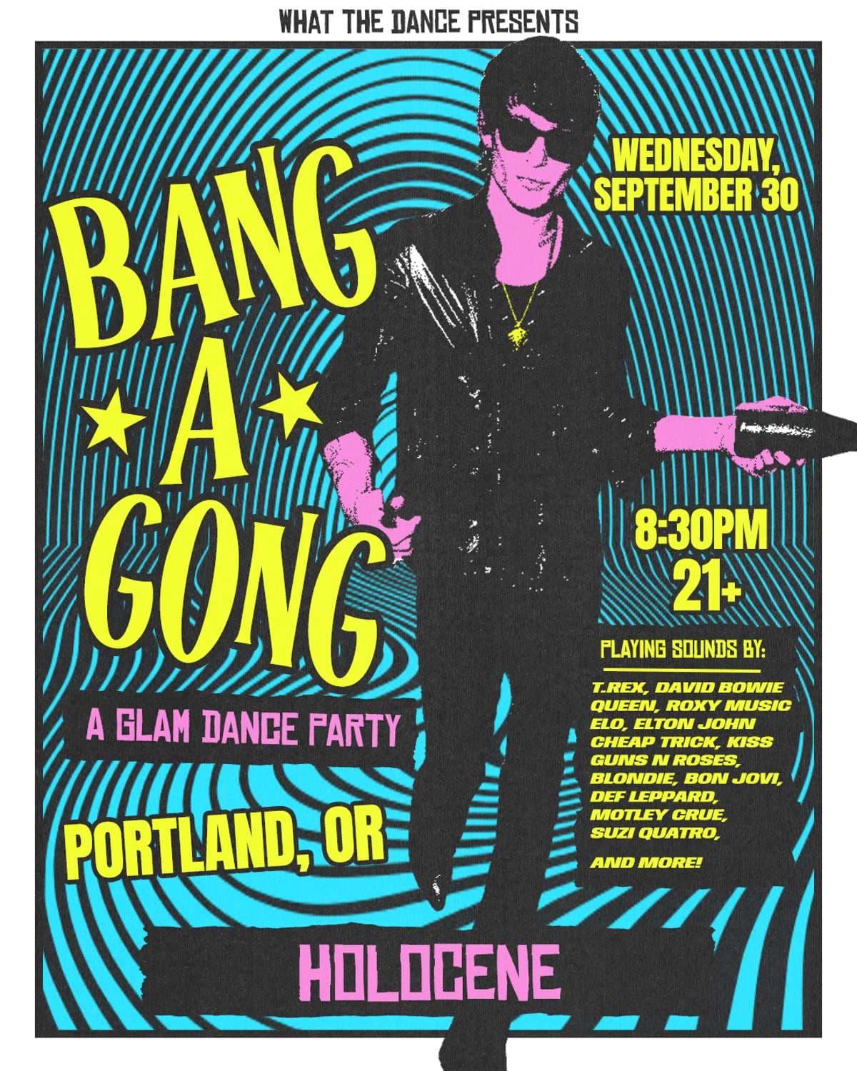 BANG A GONG: A GLAM DANCE PARTY artwork from Holocene