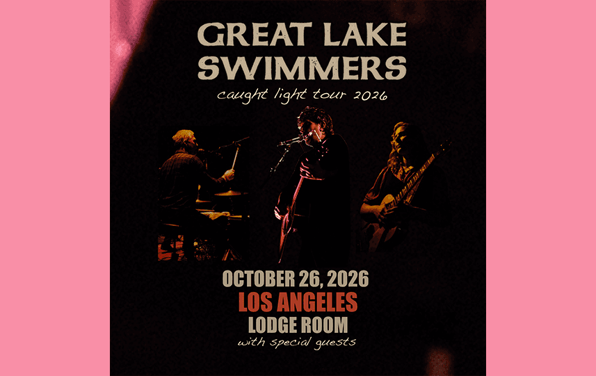 Great Lake – Swimmers Caught Light Tour 2026 artwork from Lodge Room