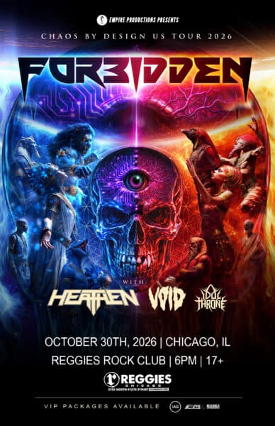 FORBIDDEN artwork from Reggie's Rock Club