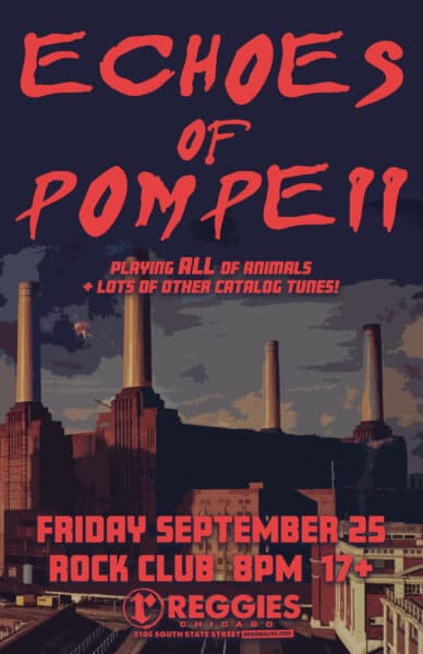 ECHOES OF POMPEII artwork from Reggie's Rock Club