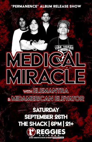 MEDICAL MIRACLE artwork from Reggie's Rock Club